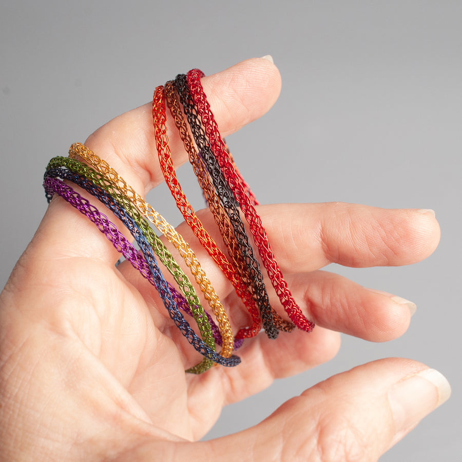 rainbow layered bracelet - yooladesign