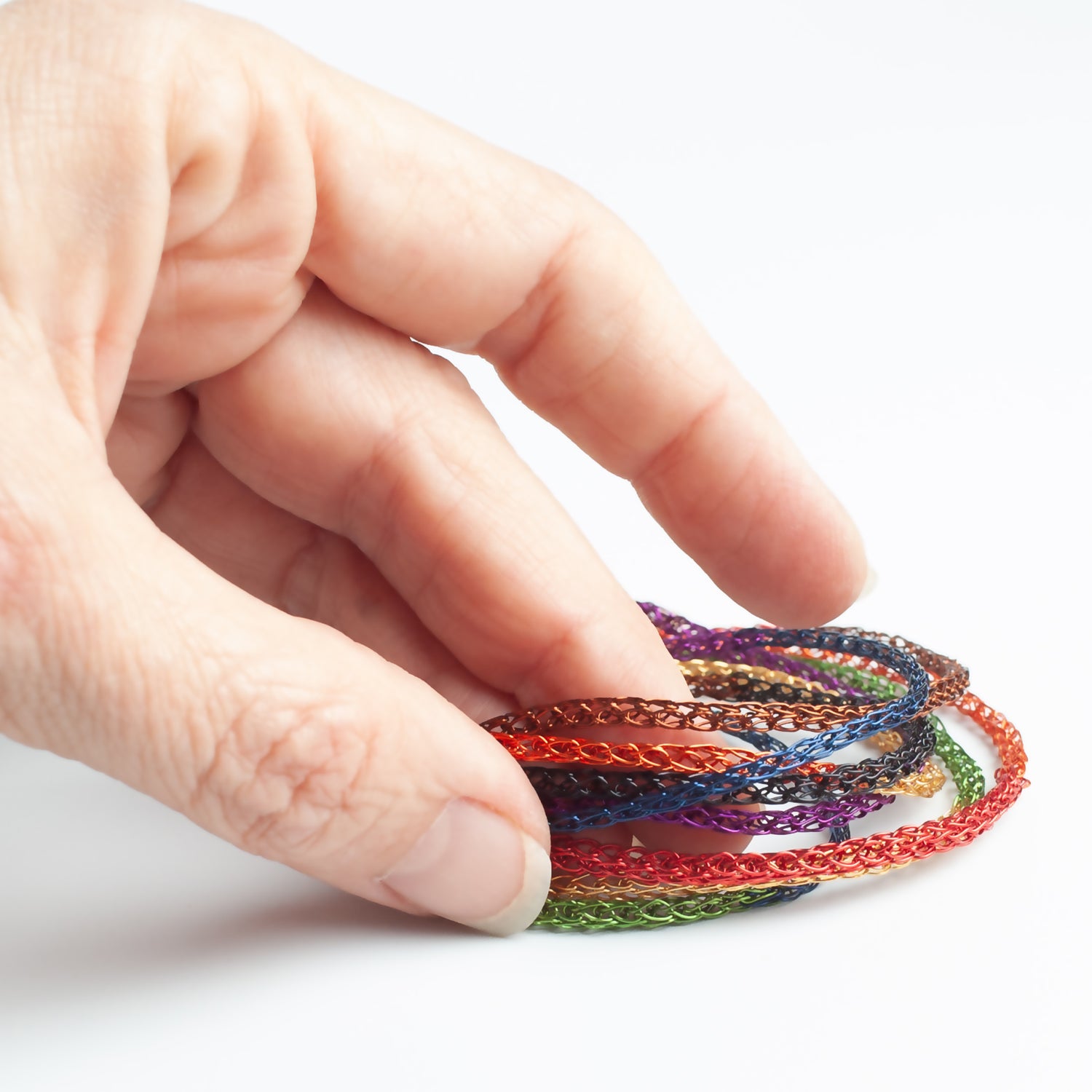 rainbow layered bracelet - yooladesign