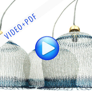 Wire crochet Lampshades kit , video tutorial , supply and tools - Yooladesign