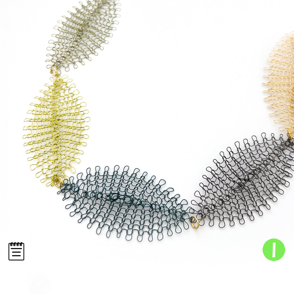 leaves necklace pattern - YoolaDesign