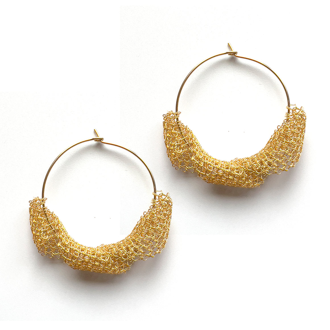 twist hoop earrings- YoolaDesign