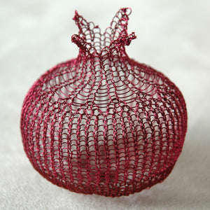 Home Deco Pomegranates (L), Handmade Wire Crochet Home Accents - Yooladesign
