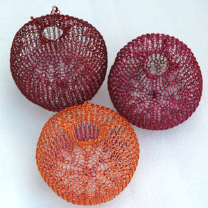 Home Deco Pomegranates (S), Handmade Wire Crochet Home Accents - Yooladesign