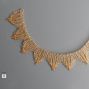 SUN necklace wire crochet pattern -  yooladesign
