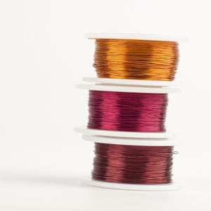 Craft Wire - SPicy colors combo - Extra long 3 spools - 120 feet each - Yooladesign