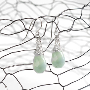 Amazonite mint Earrings - Yooladesign