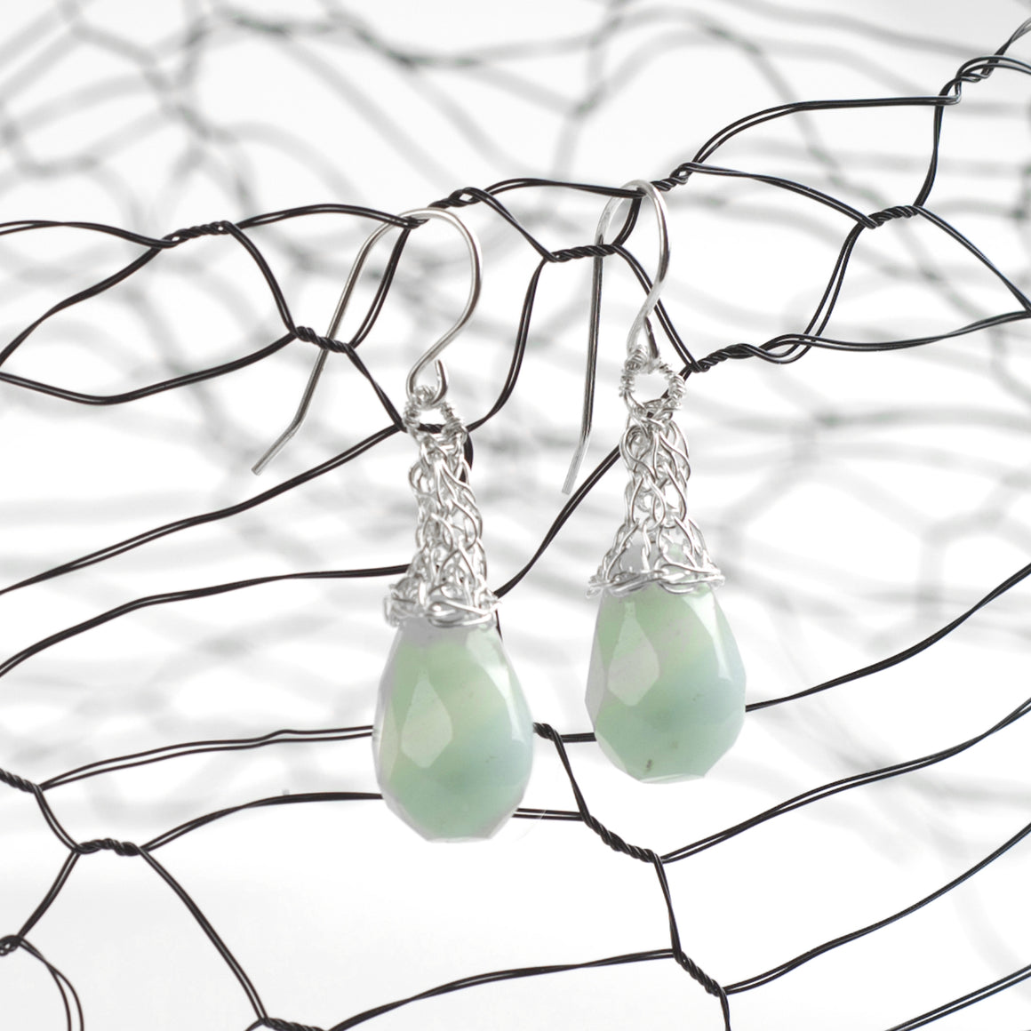 Amazonite mint Earrings - Yooladesign