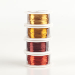 Craft Wire -  Autumn 2016 colors - Extra long 4 spools - 120 feet each - Yooladesign
