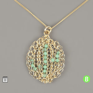 cactus necklace pattern - Yooladesign