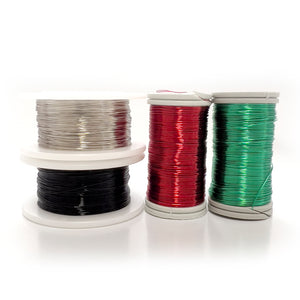 Jewelry making wire - Bedouin needlework inspiration - Black, Green, Red, Gray  - YoolaDesign