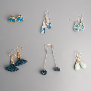 BLUE Earrings - Sample sale - Yooladesign
