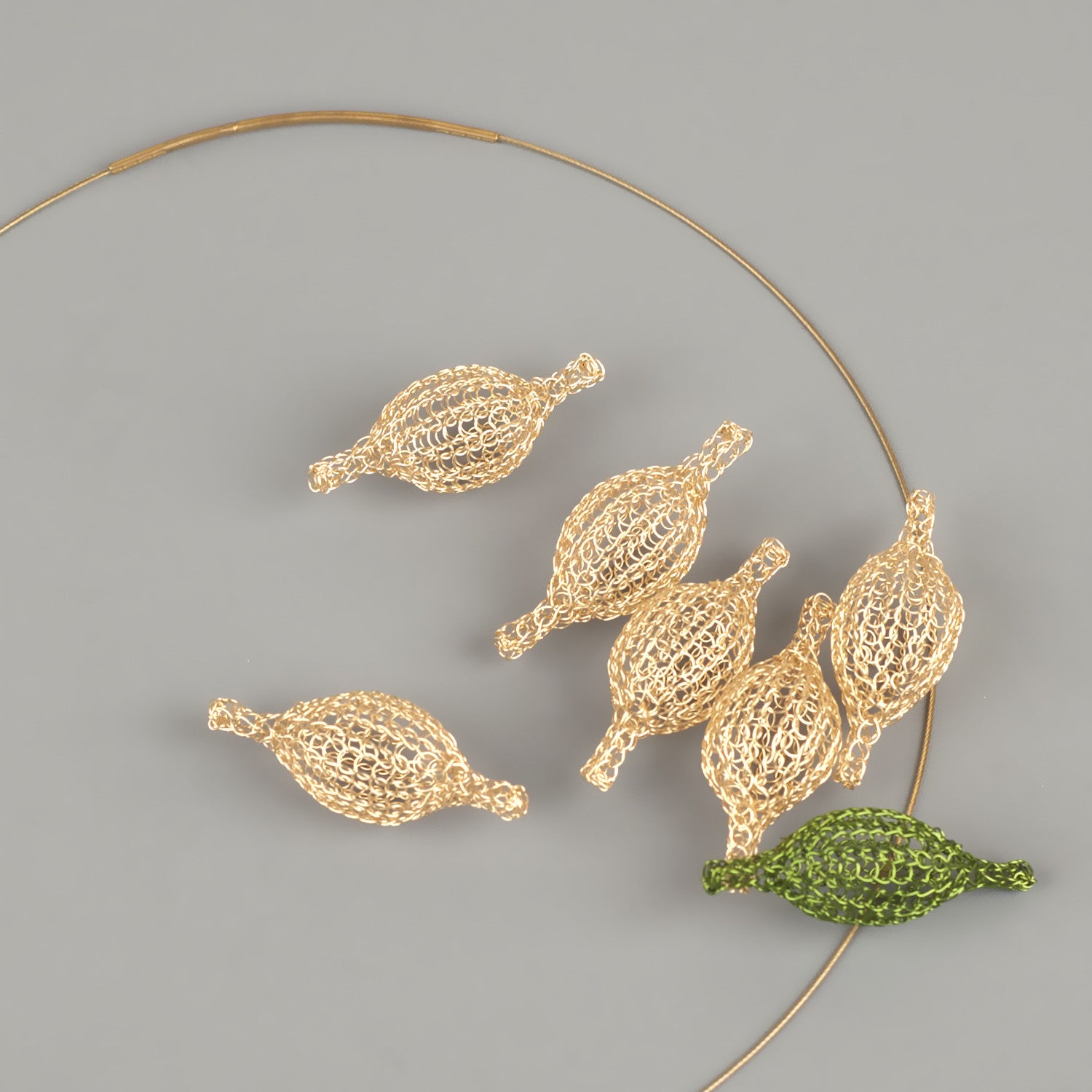 Cable chain steel with telescopic closure, perfect for pod beads necklaces - Yooladesign