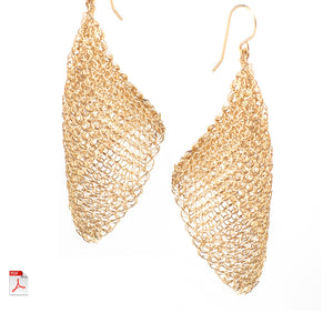 Calla Lily Wire Crochet Earrings PDF pattern, Wire crochet tutorial , Jewelry making - Yooladesign