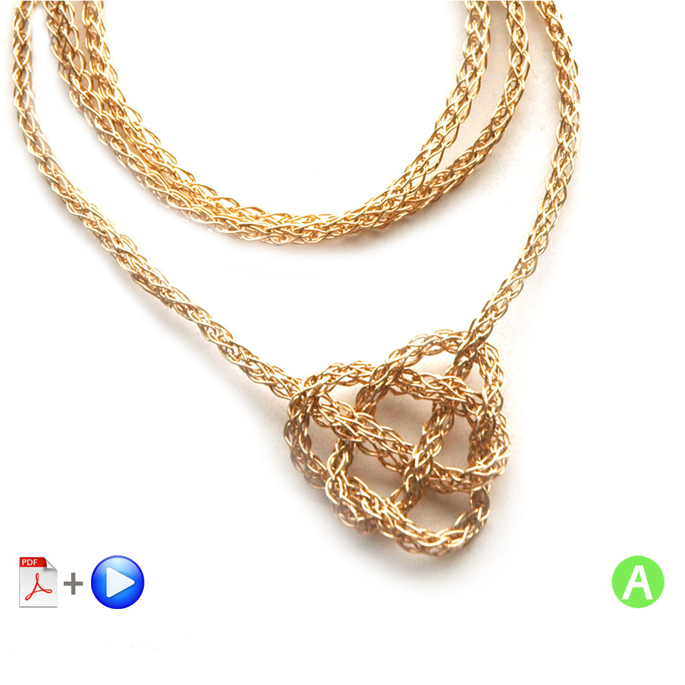 celtic knot heart necklace pattern - Yooladesign