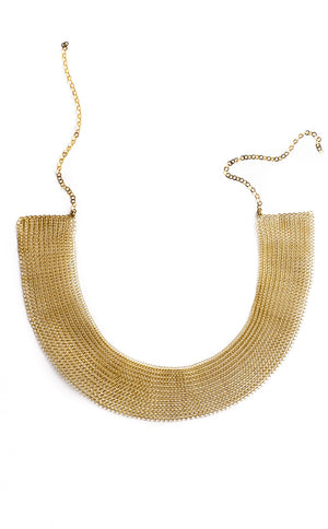 Cleopatra gold necklace , collar statement necklace - Yooladesign