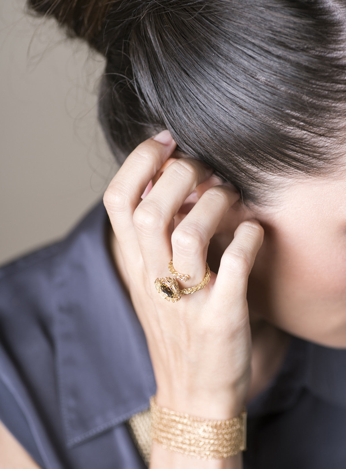Amber cocktail ring sale