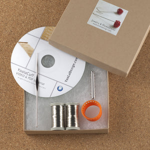 DIY Silver Cuff  Jewelry Kit , tutorial, tools , supply - Yooladesign