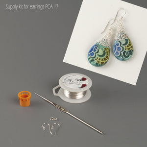 TearDrop earrings materilas kit for PCA 2017 members - Yooladesign