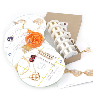 Wire crochet kit  - EXTENDED DIY kit Vol 2, Video tutorials PDF patterns , supply and tools - Yooladesign
