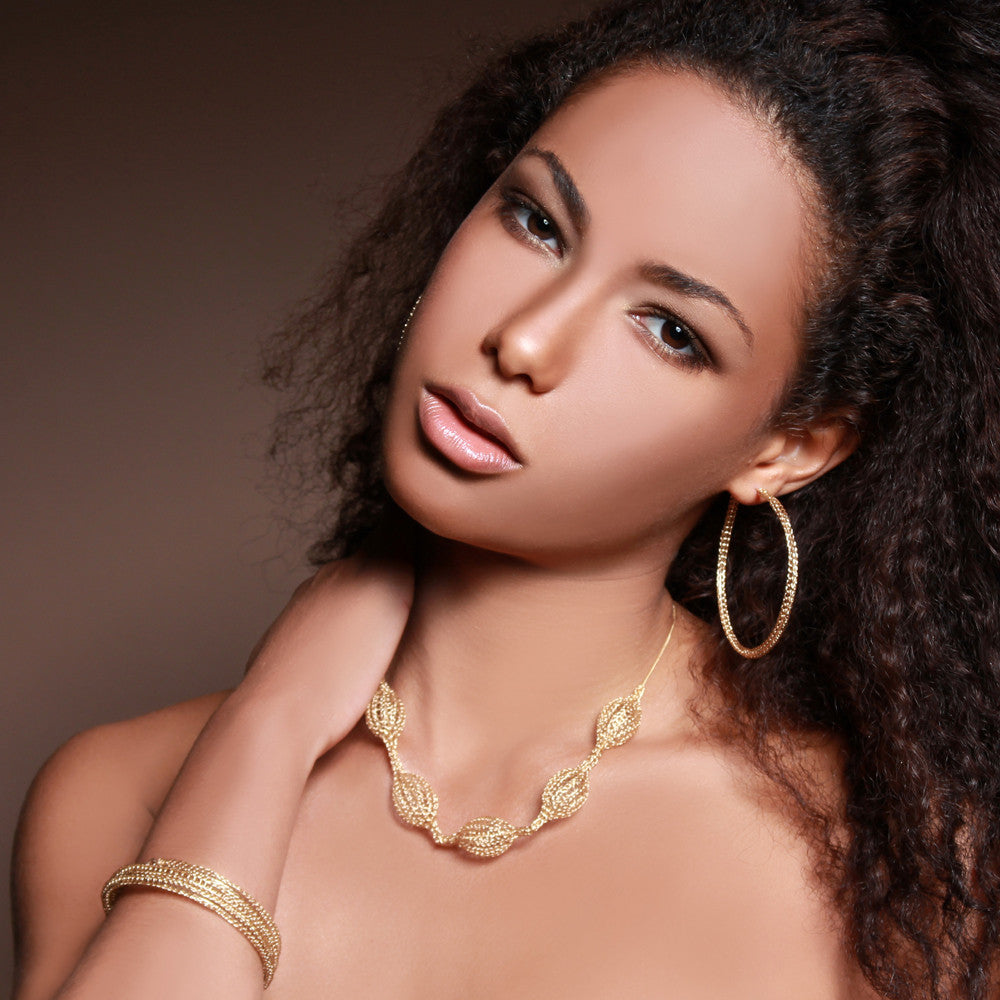 Beautiful Black Woman with Melanin Skin Braided Gray Streaked Hair in a  Updo and Big Hoop Earrings · Creative Fabrica