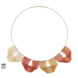 geometric bib necklace pattern - Yooladesign