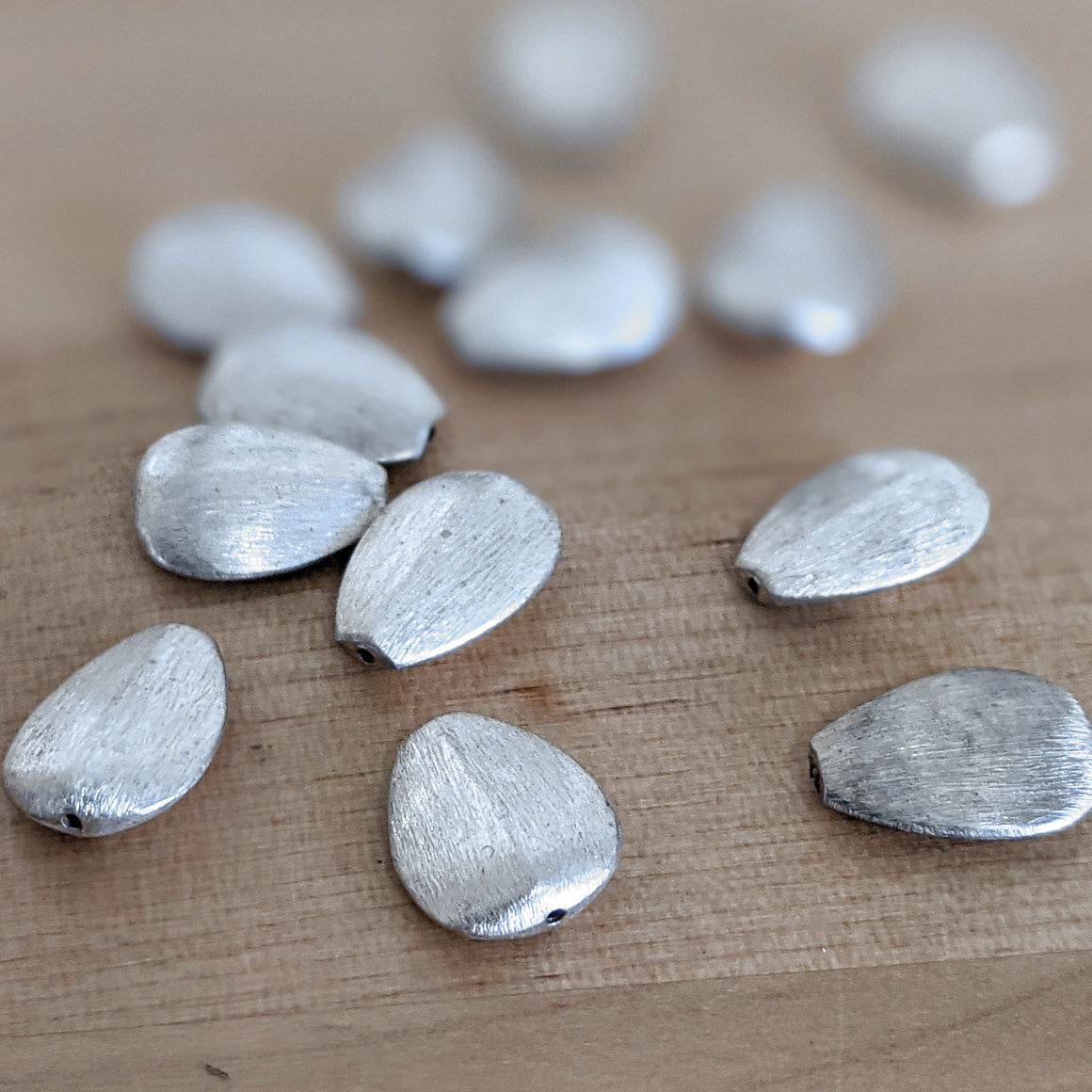 Sterling silver organic beads - YoolaDesign
