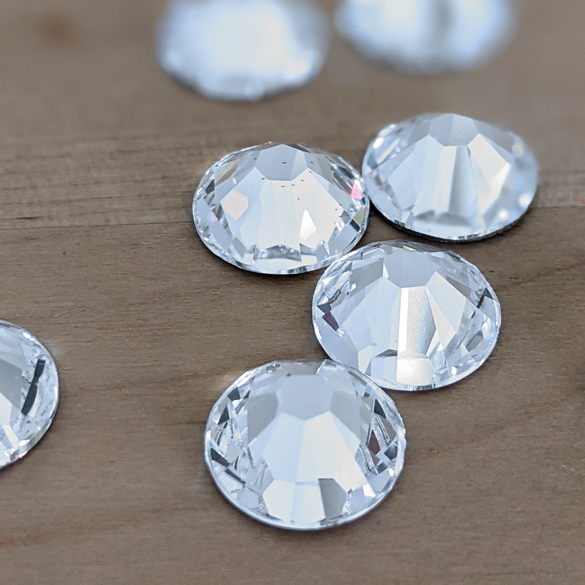 Sparkling white Swarovski crystals  - YoolaDesign