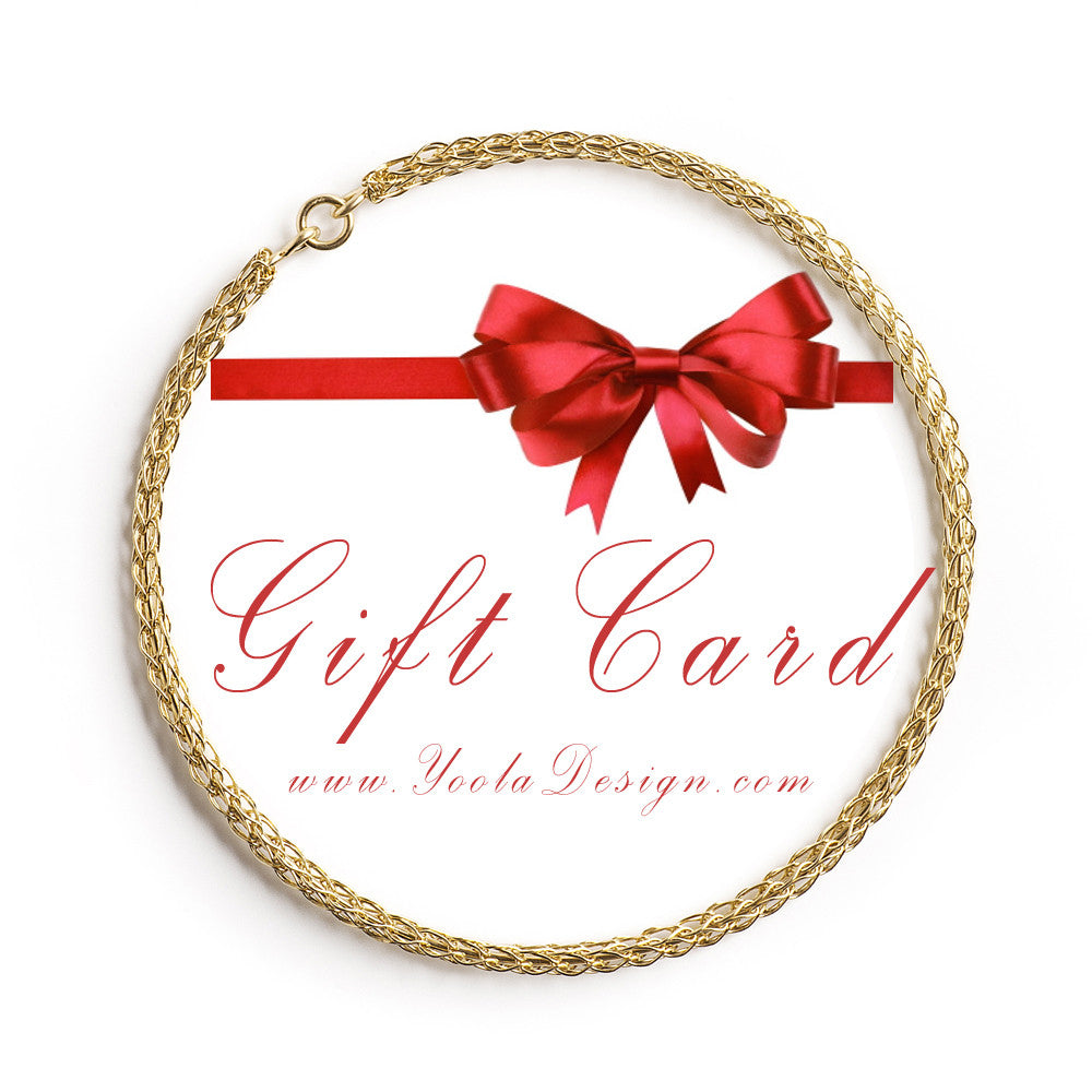 Yoola Gift Card- Holiday gift certificate - Yooladesign