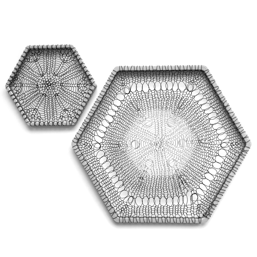 Hexagon wall art pattern - Home Decor Wire Crochet pattern - YoolaDesign