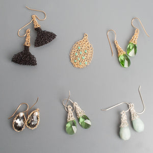 Green Earrings - Sample sale - yooladesign