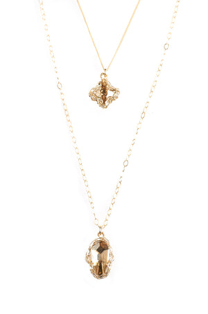 Silver Hamsa and Cross Layering Necklace, Swarovski pendants , Can be worn separately - Yooladesign