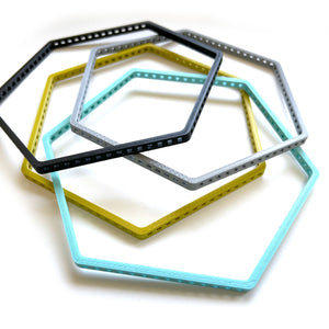 Wall Art hexagon frame - Polygon art - Wall tiles- yooladesign