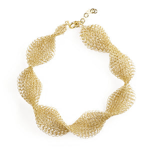 INFINITY Wire Crochet Gold Bracelet - Yooladesign