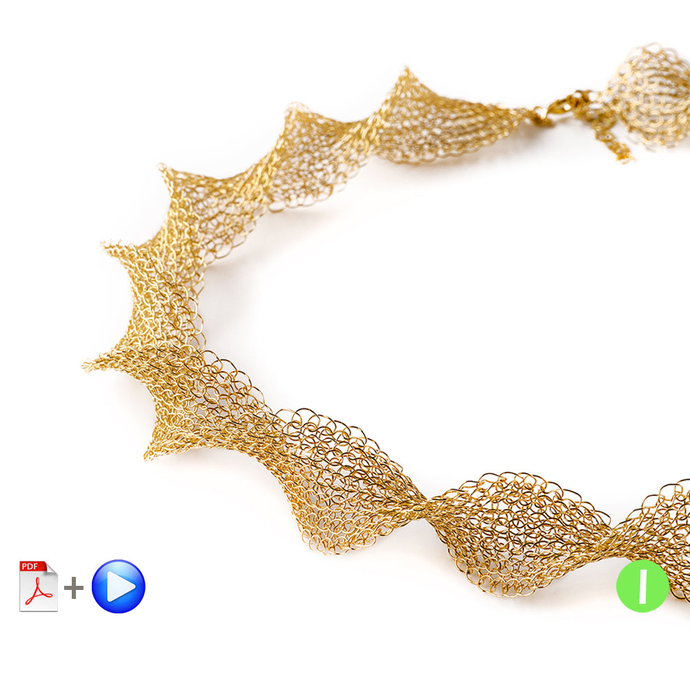 infinity wire crochet necklace pattern - Yooladesign