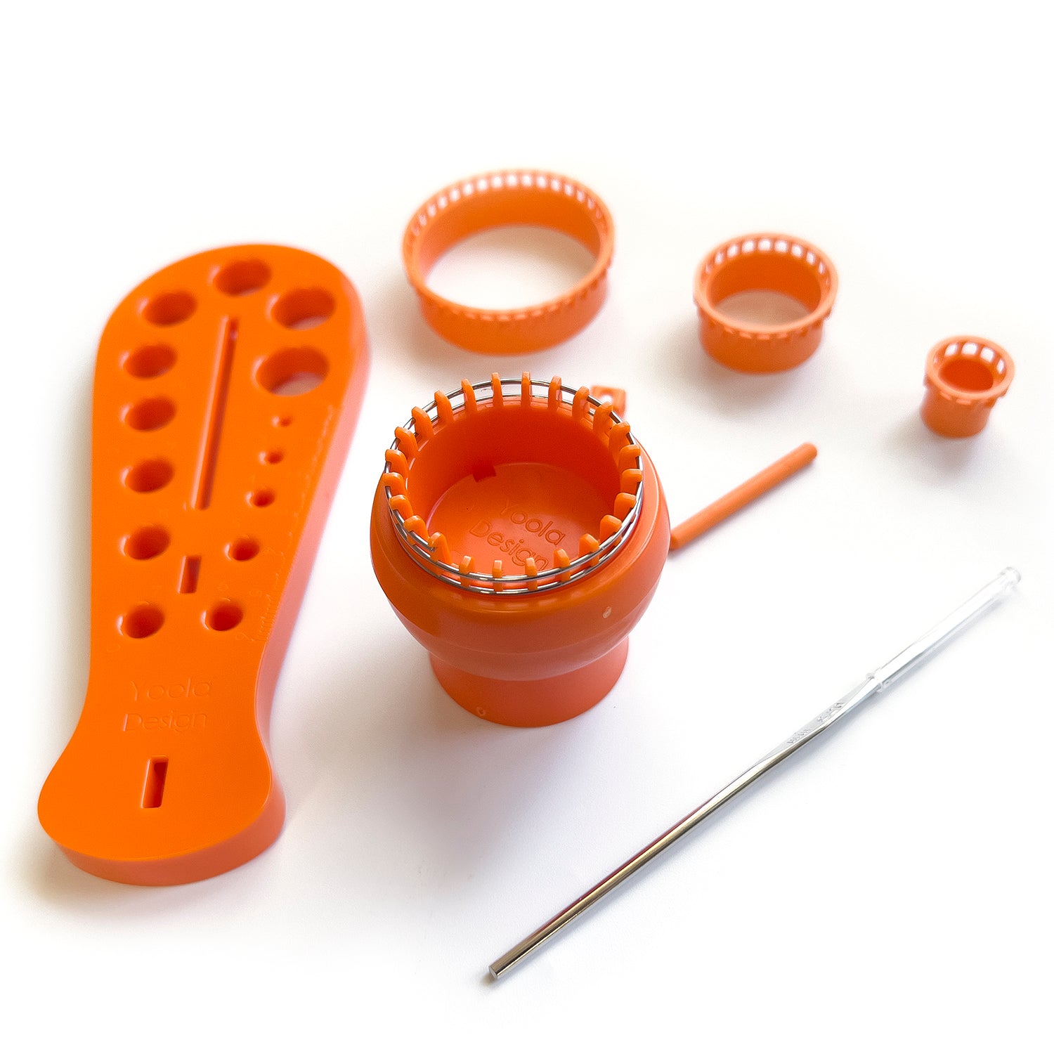 Set di utensili per uncinetto in filo metallico, set di telai Knitter PLUS PLUS YoolaPlate