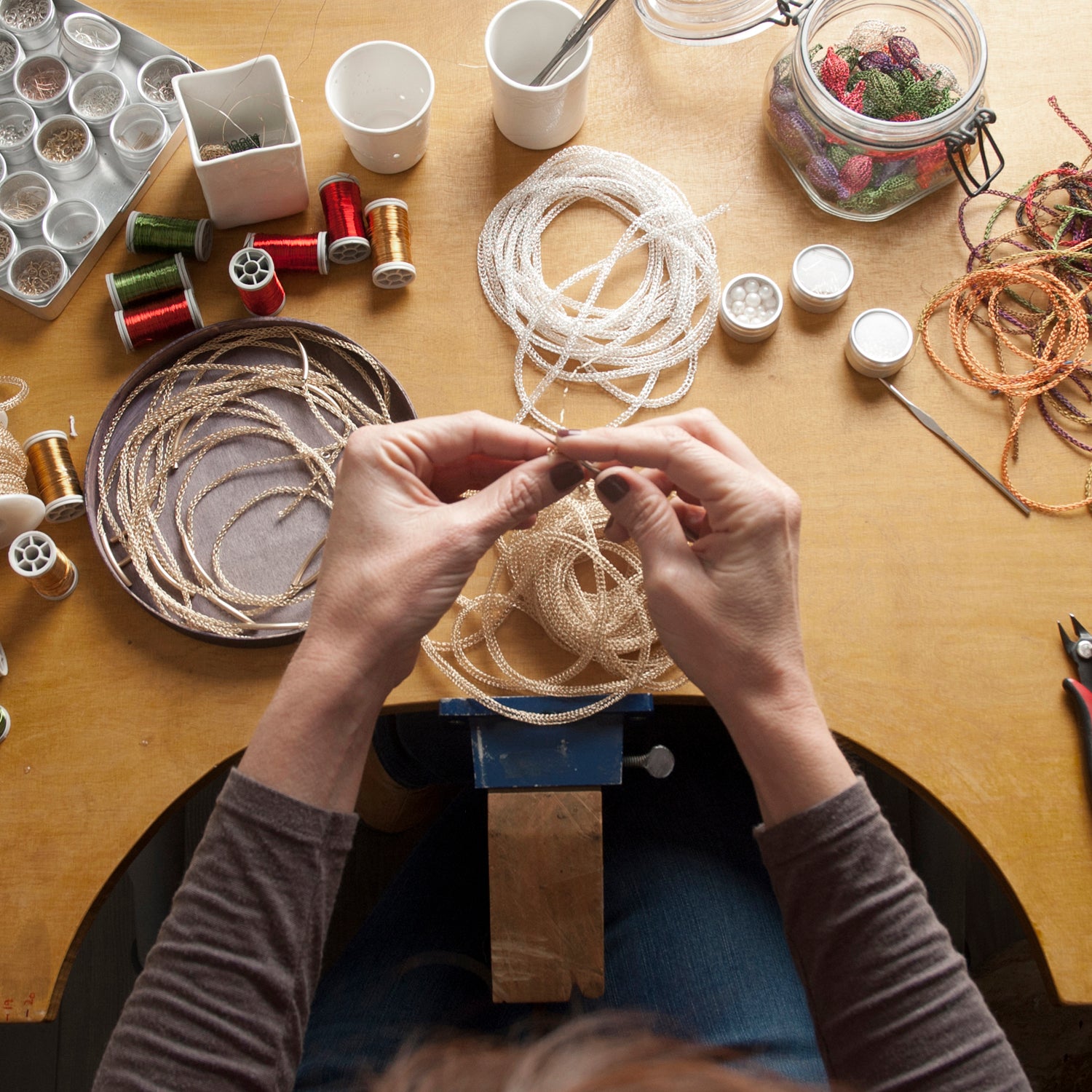 Sessioni private individuali di uncinetto con filo metallico