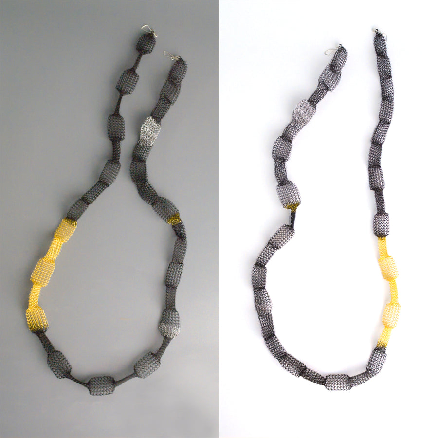 long yellow necklace YoolaDesign
