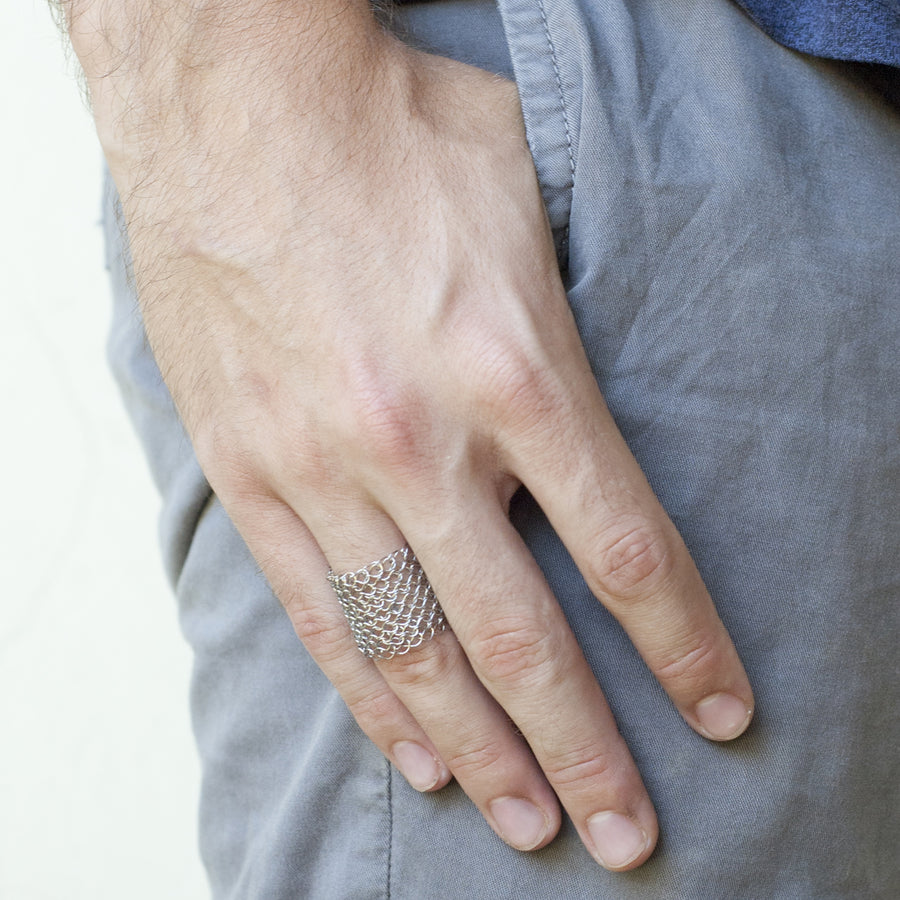 Men's mesh Ring - Yooladesign