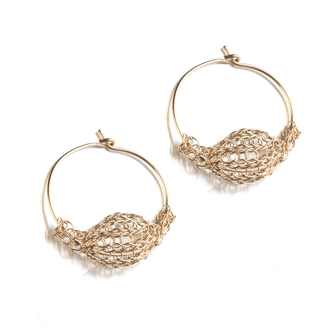 SMALL Gold Hoop Earrings - Yooladesign
