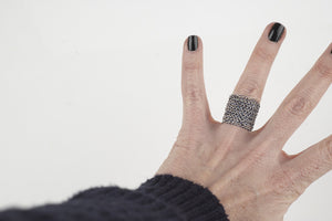 Nautical Wire crocheted band ring - Yooladesign