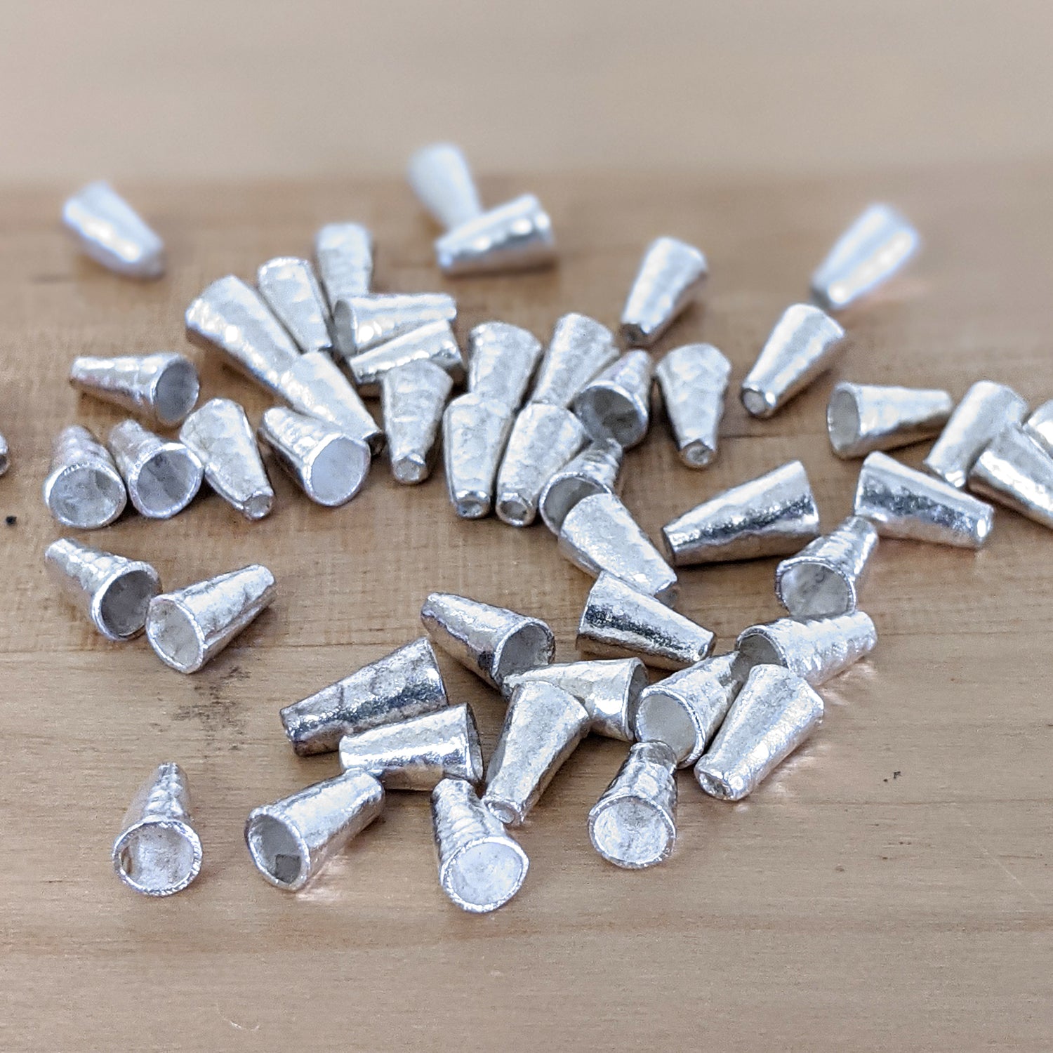 Sterling silver conic beads - YoolaDesign