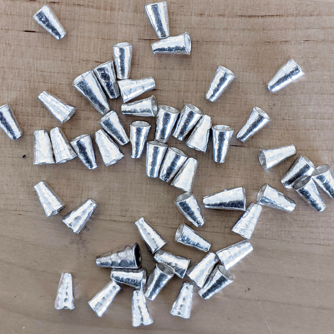 Sterling silver conic beads - YoolaDesign