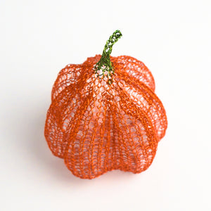Pumpkin decoration made of wire, fall home decor