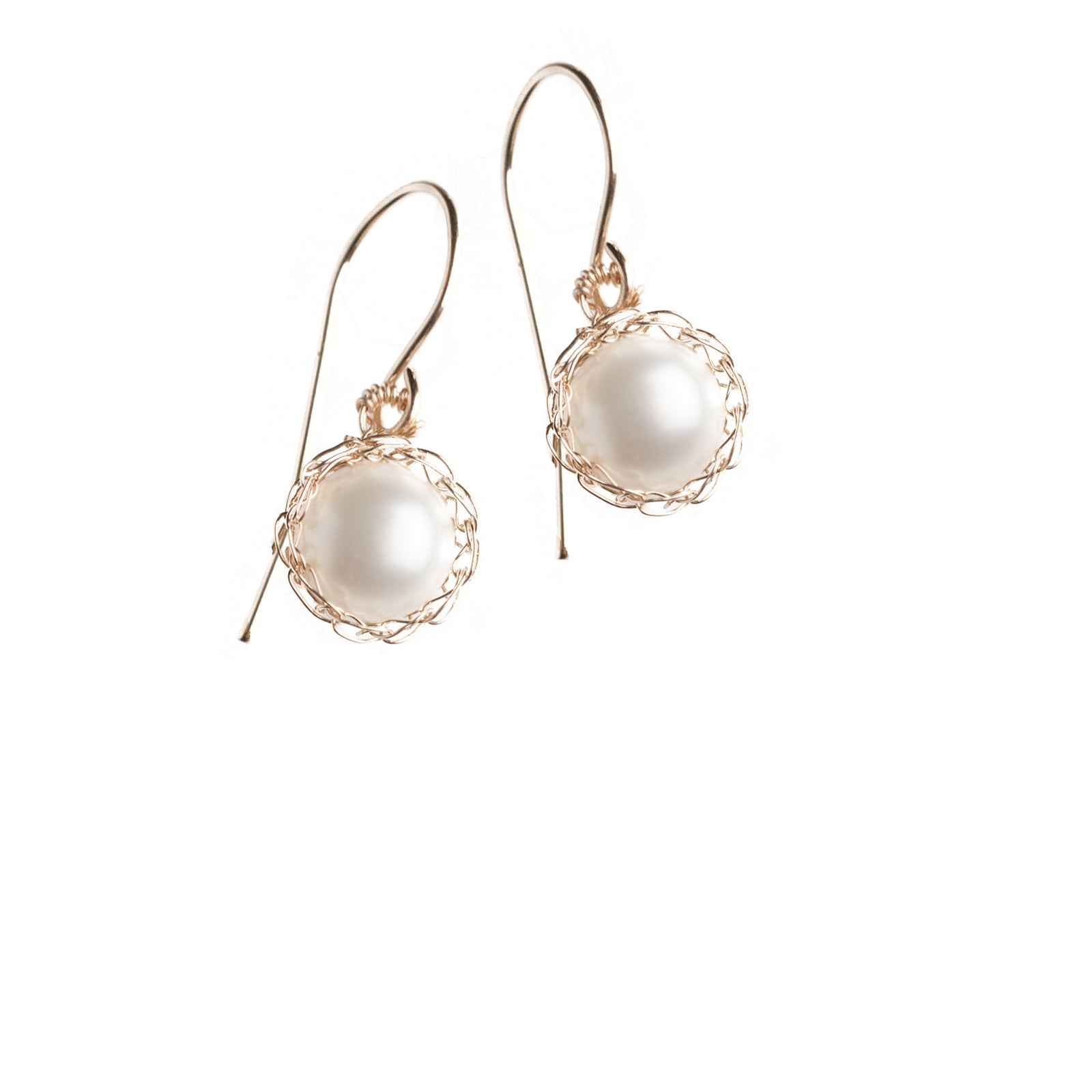 Small PEARL earrings - Drop pearl earrings - Yooladesign