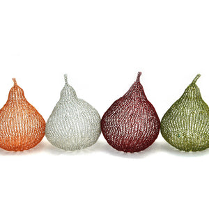 How to crochet decorative wire pears , PDF crochet patterns - Yooladesign