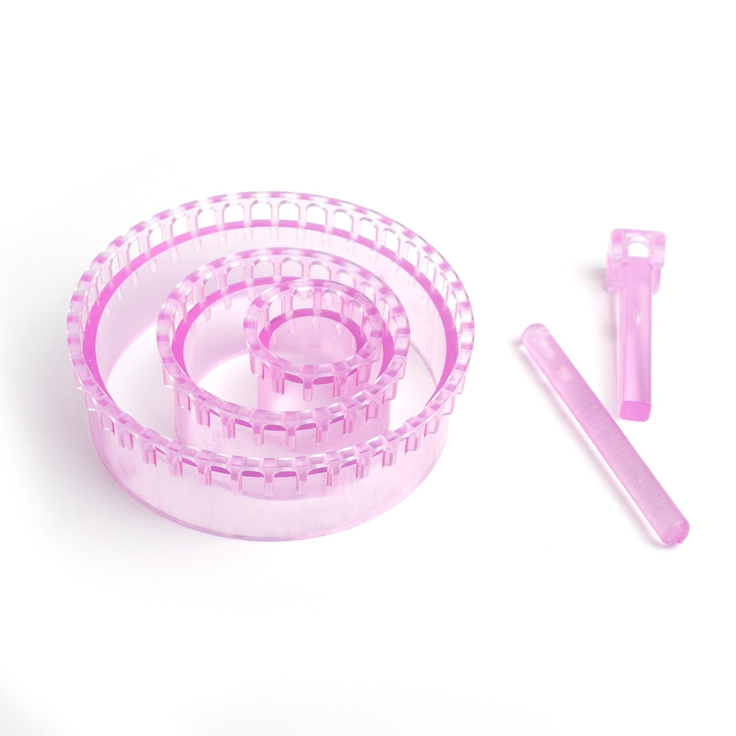 Wire crochet looms set - invisible spool knitting starter set
