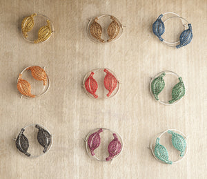 Hoop Earrings - Pick your color - Yooladesign