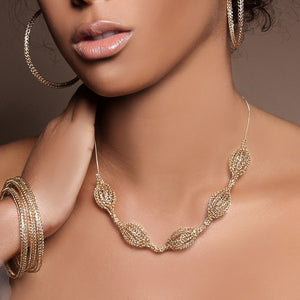 Wire Crochet Necklace - Cactus necklace - Yooladesign