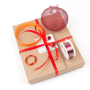 How to wire crochet a pomegranate , video tutorial , supply and tools - Yooladesign