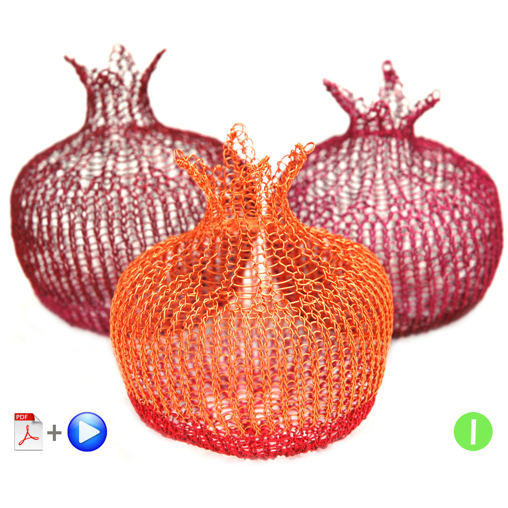 pomegranate wire crochet pattern - Yooladesign